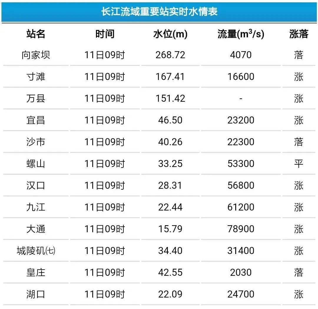 新一轮强降雨来袭 长江汉口站水位持续上涨