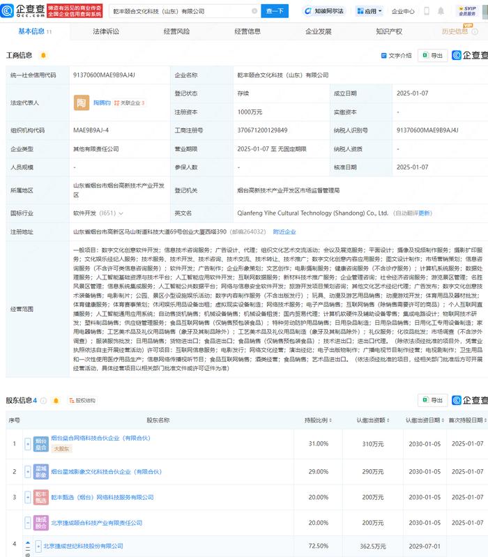 霍普股份等成立绿能智联科技公司 含AI业务