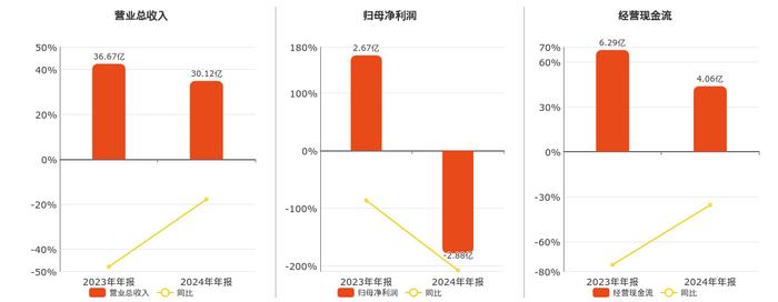 华塑股份：2024年净亏损4.29亿元 同比由盈转亏
