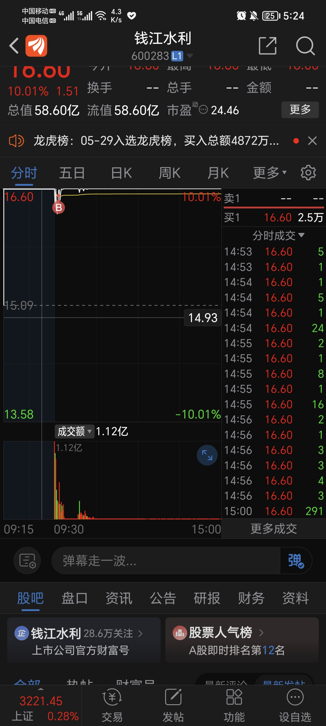 钱江水利：公司申购报价情况详见2024年12月10日公告的《向特定对象发行A股股票发行情况报告书》P11-P14