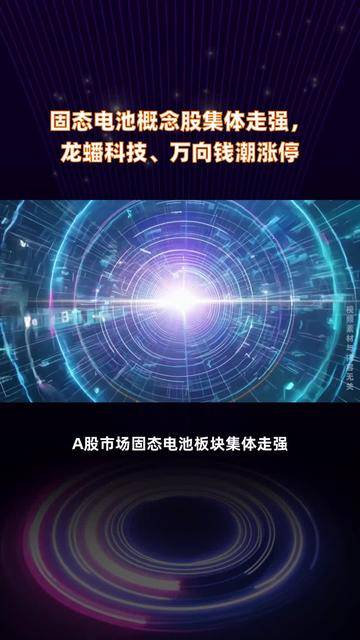 热门股6天4板，固态电池有新动态？