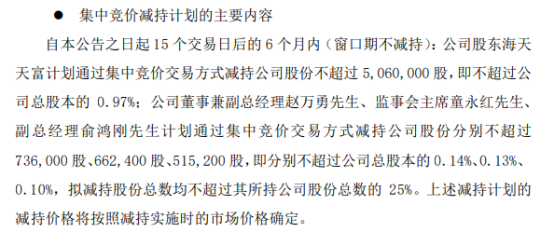 富瑞特装：部分董事、高管拟合计减持不超过233万股
