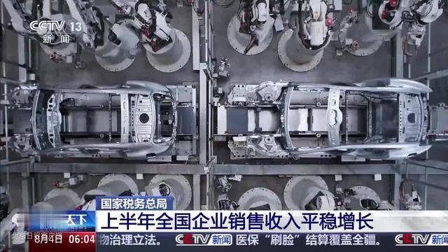 国家税务总局：上半年企业销售收入平稳增长