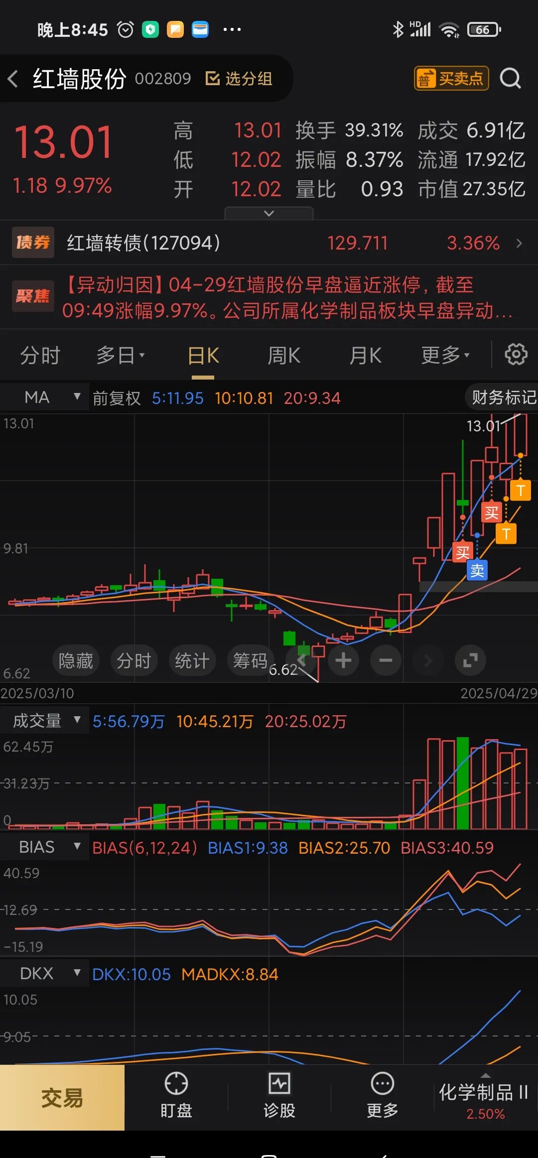 上纬新材持续走强，股价再创新高