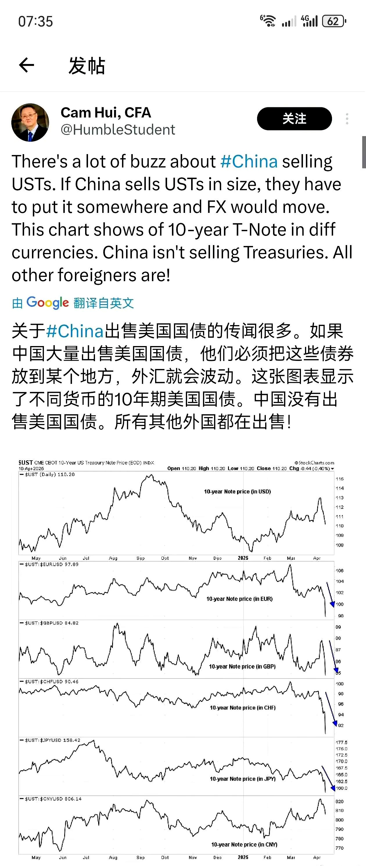 中国增持美国国债