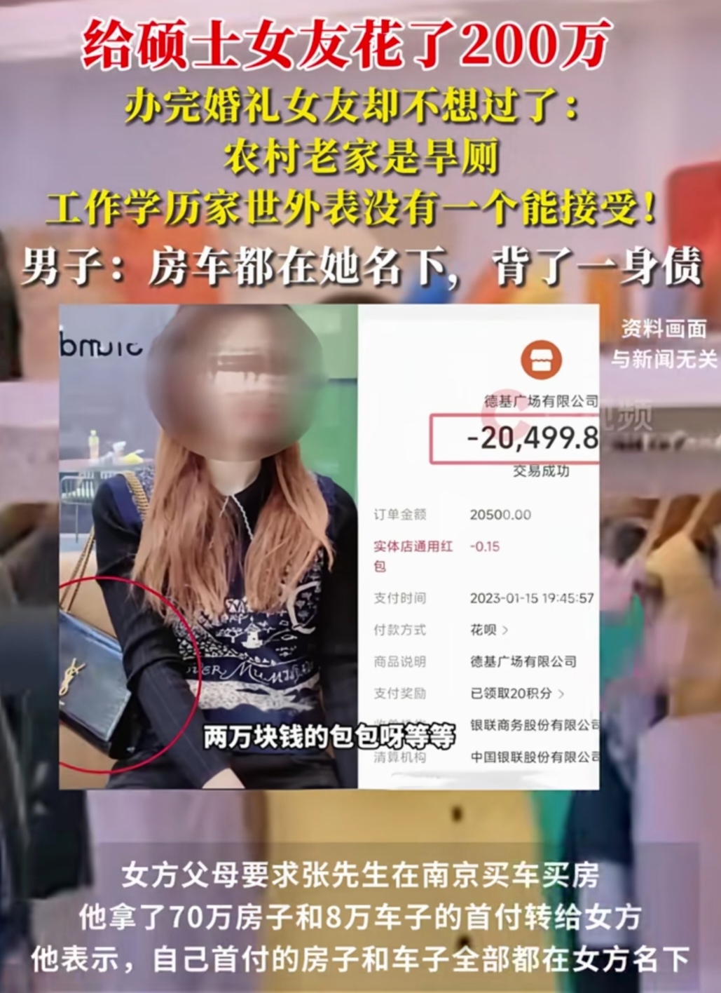 为了“起号”后带货赚钱，6人虚假摆拍“女子悬赏20万寻救命恩人”，最新调查公布：2人被行拘！