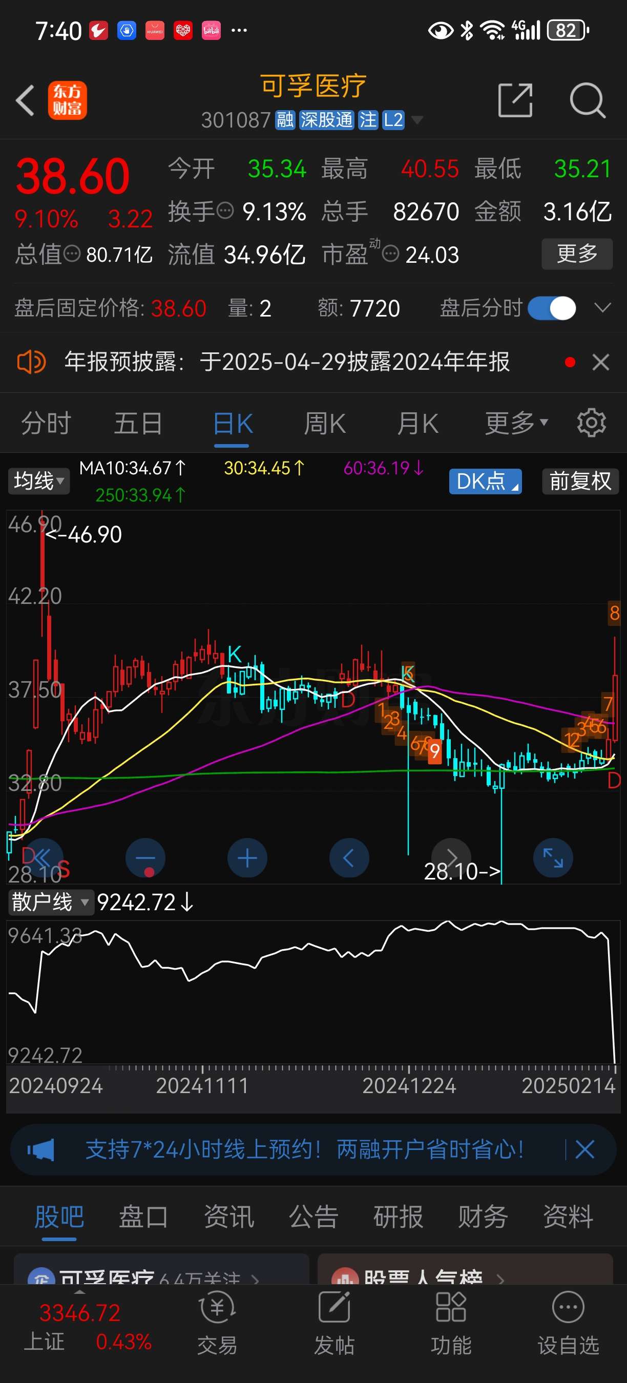 822只股短线走稳 站上五日均线