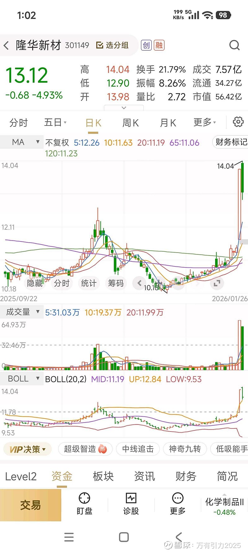 2月24日风华高科涨停：被动元件，超级电容，5G概念热股